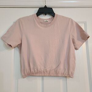 Wilfred Aritzia Piaf Cropped Tee Shirt Small